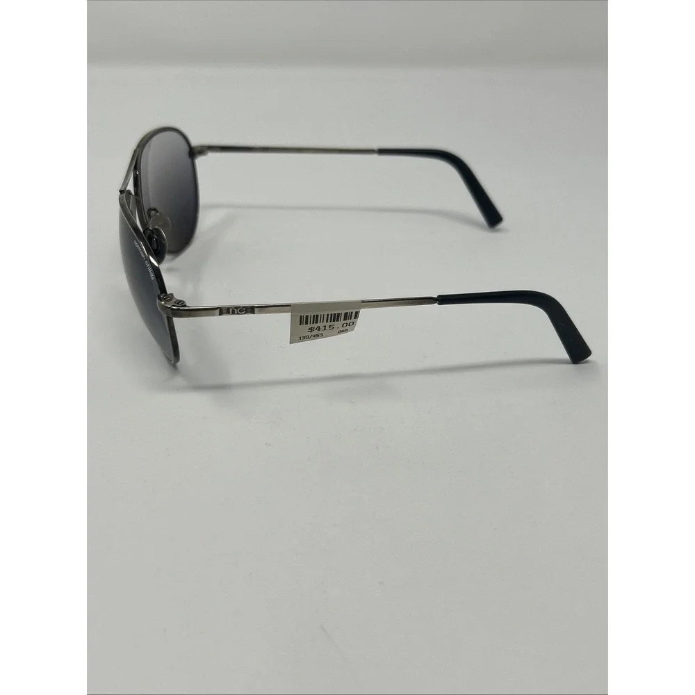 NWT Norman Childs PANTHER HOLLOW Sunglasses 57-17-140 Aviator Silver Frames